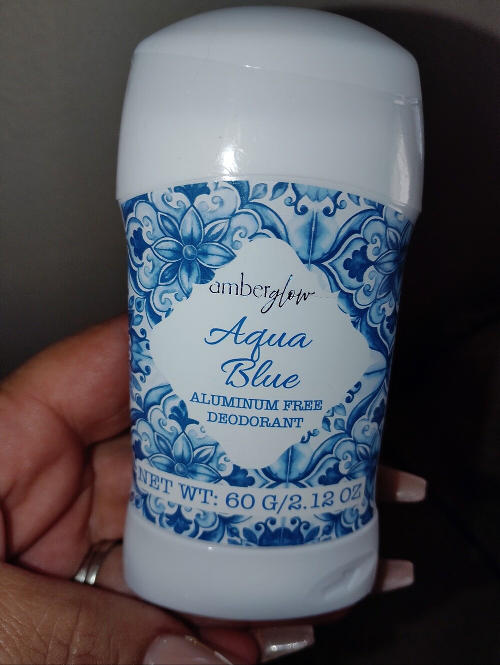 amberglow Aqua Blue Aluminum-Free Deodorant - Blue. New Women's - Picture 5 of 6